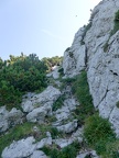 Klettereinlage zum Gipfelkreuz